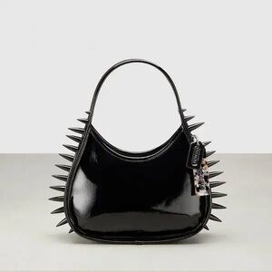 Coachtopia Ergo Bag In Crinkle Patent Coachtopia Leather With Spikes